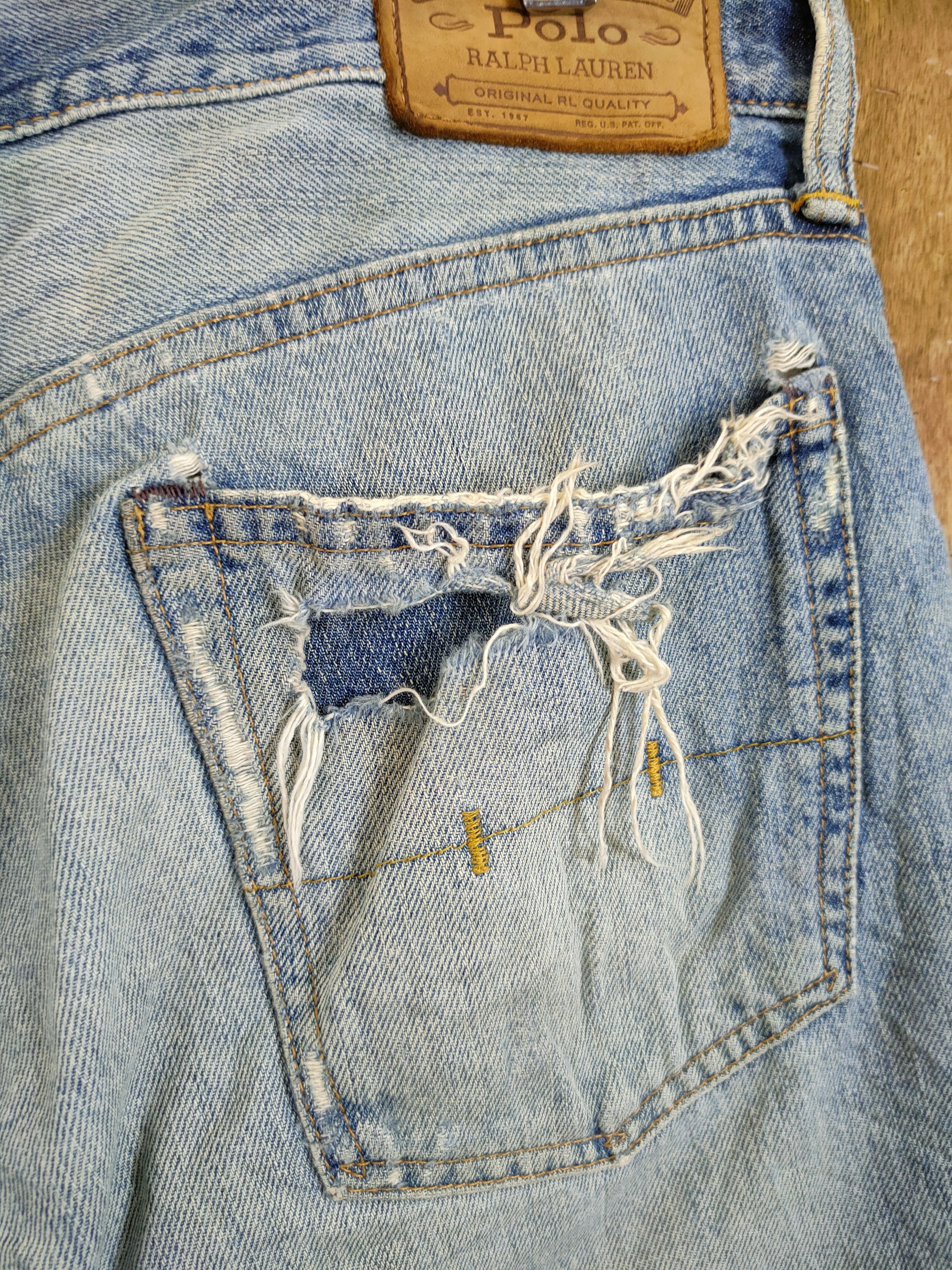 Polo Ralph Lauren Polo Ralph Lauren vintage distressed denim pants #46-744 Size US 30 / EU 46 - 9 Thumbnail
