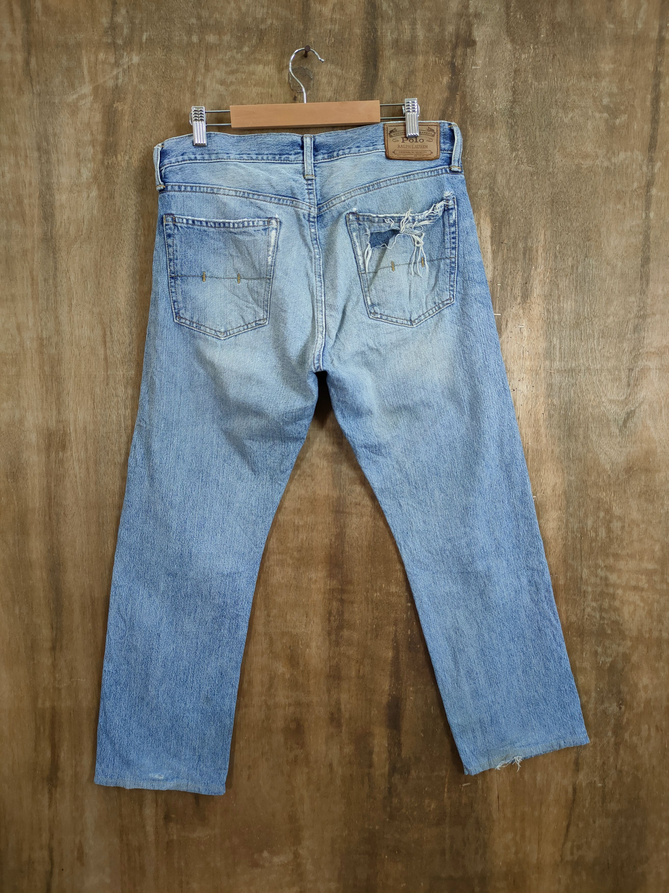 Polo Ralph Lauren Polo Ralph Lauren vintage distressed denim pants #46-744 Size US 30 / EU 46 - 6 Thumbnail