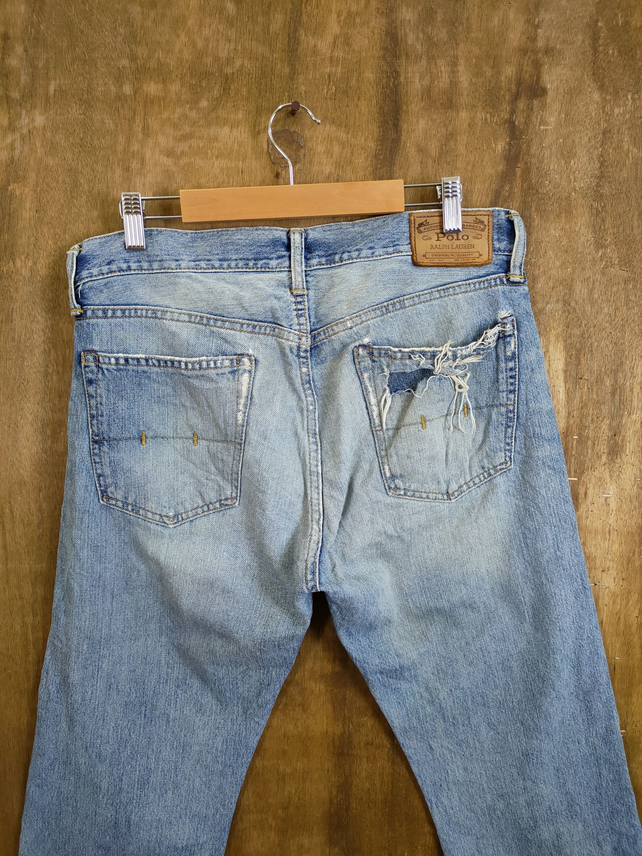 Polo Ralph Lauren Polo Ralph Lauren vintage distressed denim pants #46-744 Size US 30 / EU 46 - 8 Thumbnail