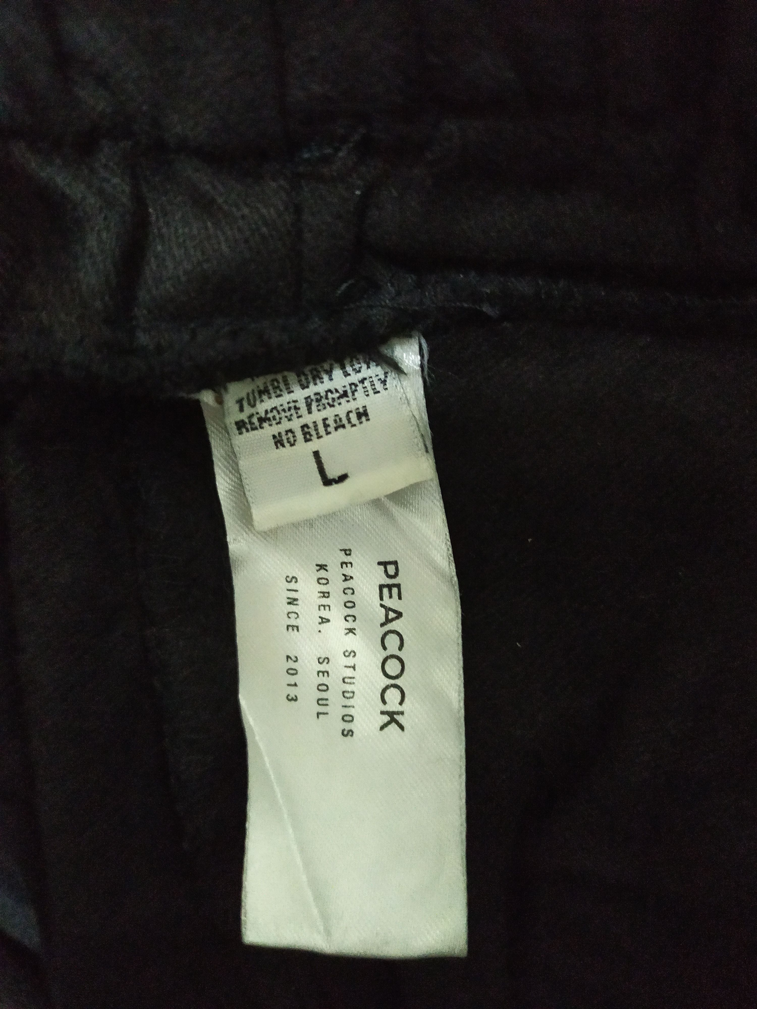 Japanese Brand PEACOCK SPRING WAIST BLACK CARGO PANTS Size US 29 - 9 Thumbnail