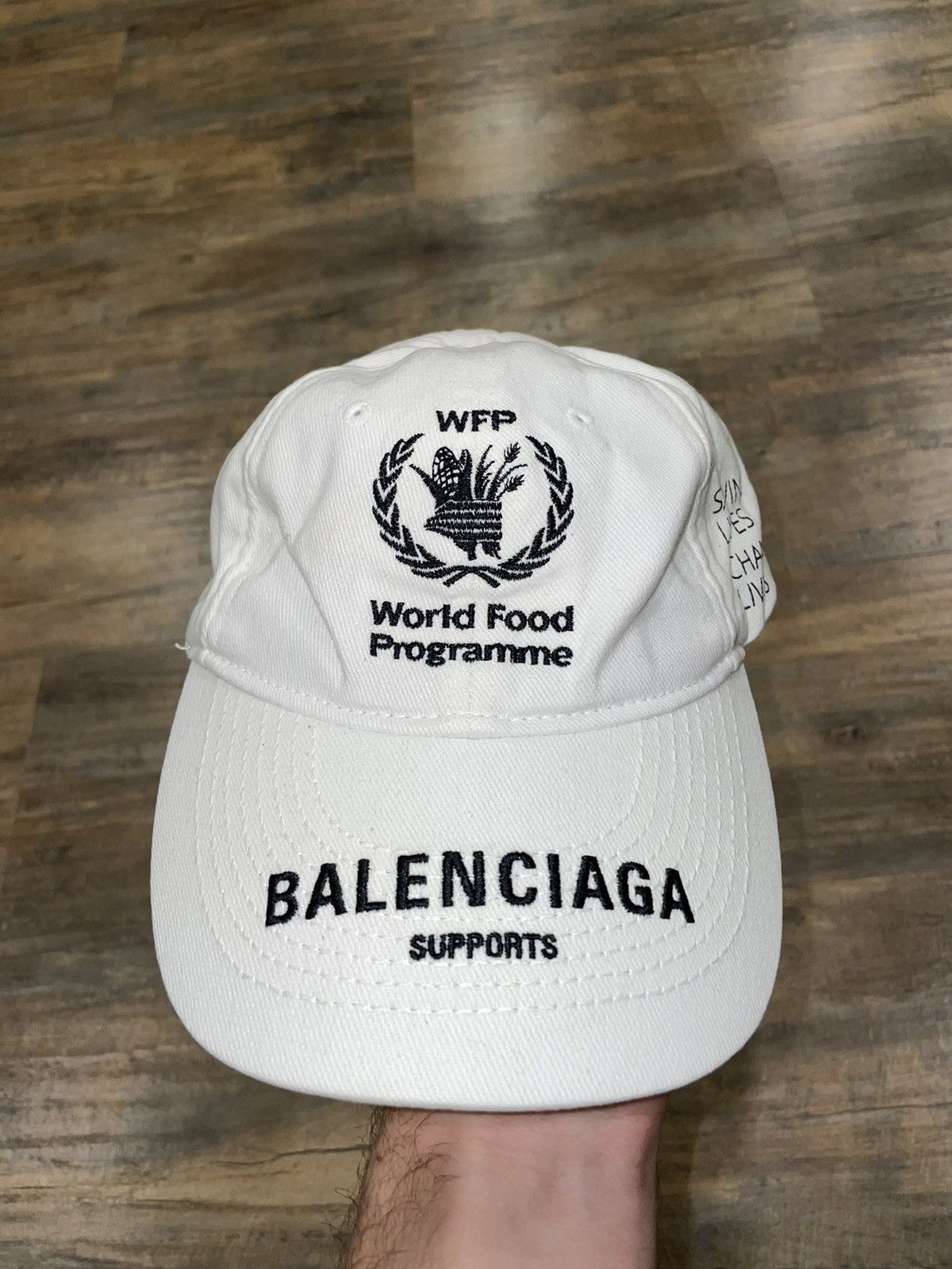 Balenciaga RARE Balenciaga World Food Programme White Hat 