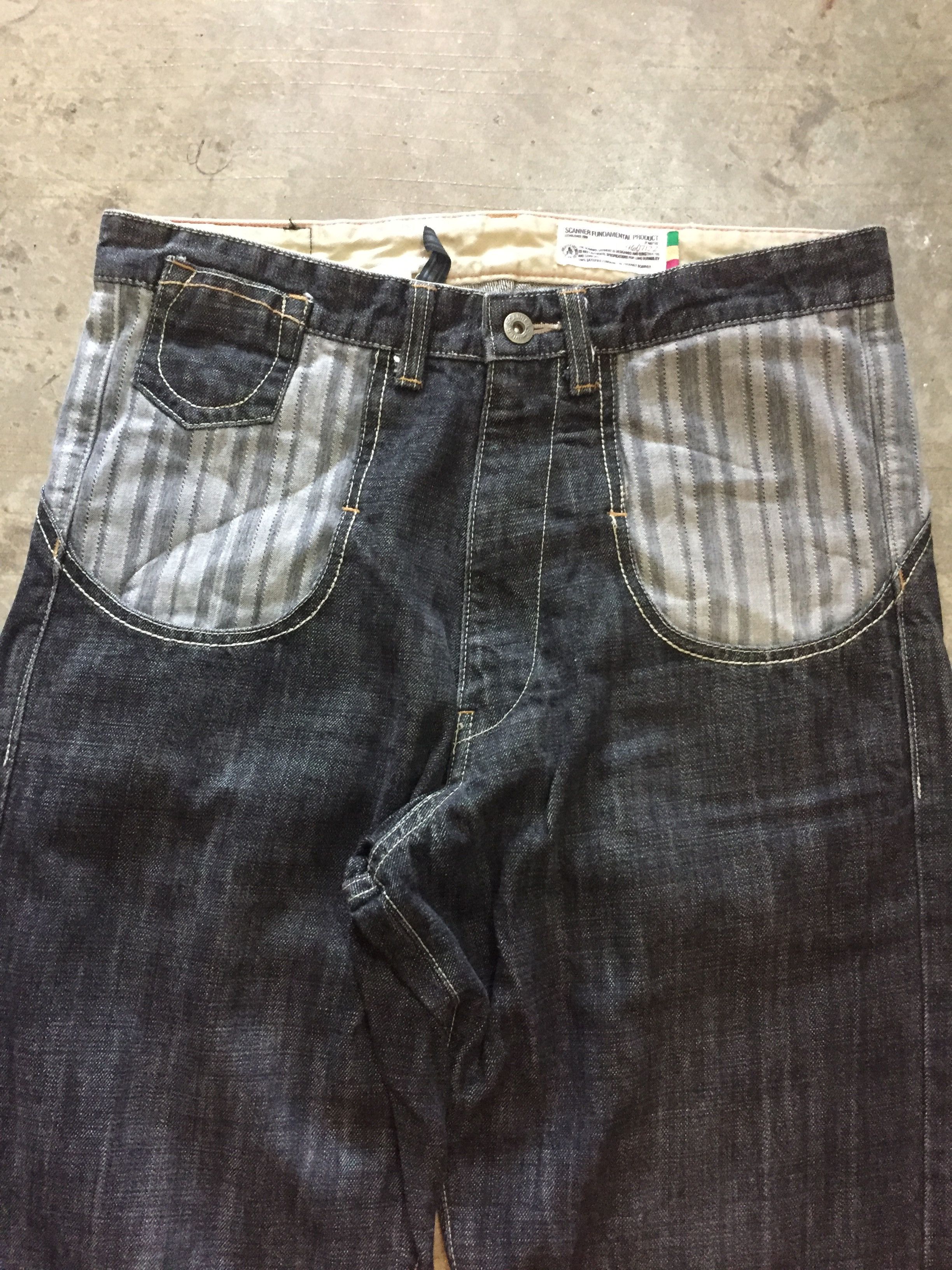 20471120 SCANNER Japan baggy herringbone hybrid pants Size US 32 / EU 48 - 4 Thumbnail