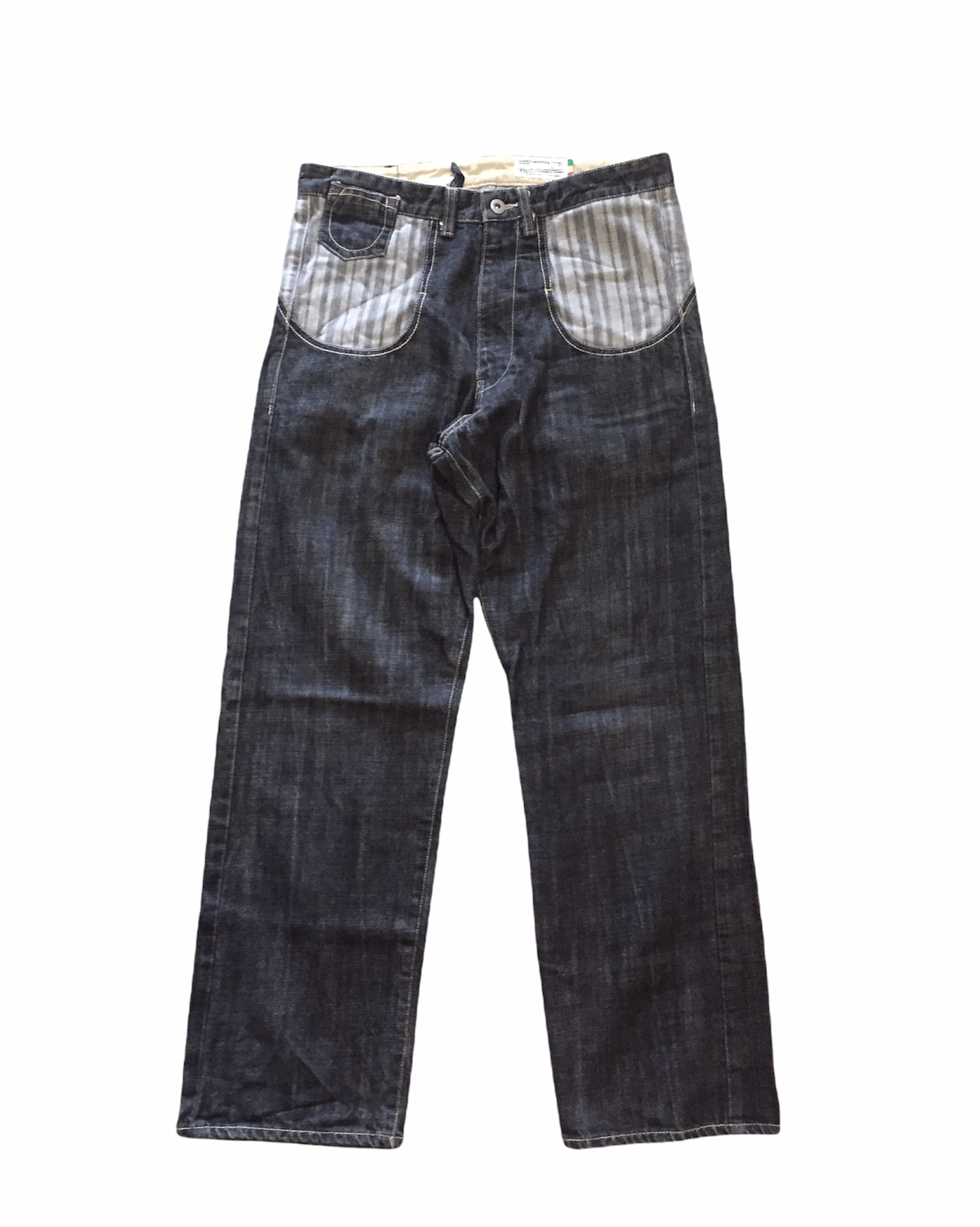 20471120 SCANNER Japan baggy herringbone hybrid pants Size US 32 / EU 48 - 1 Thumbnail