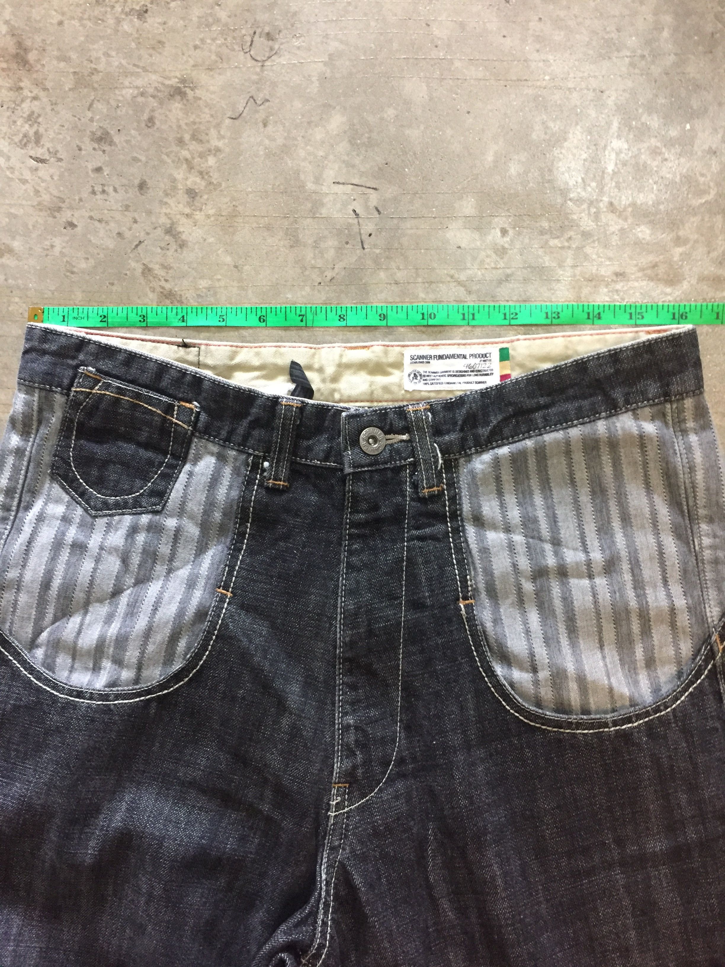 20471120 SCANNER Japan baggy herringbone hybrid pants Size US 32 / EU 48 - 12 Thumbnail