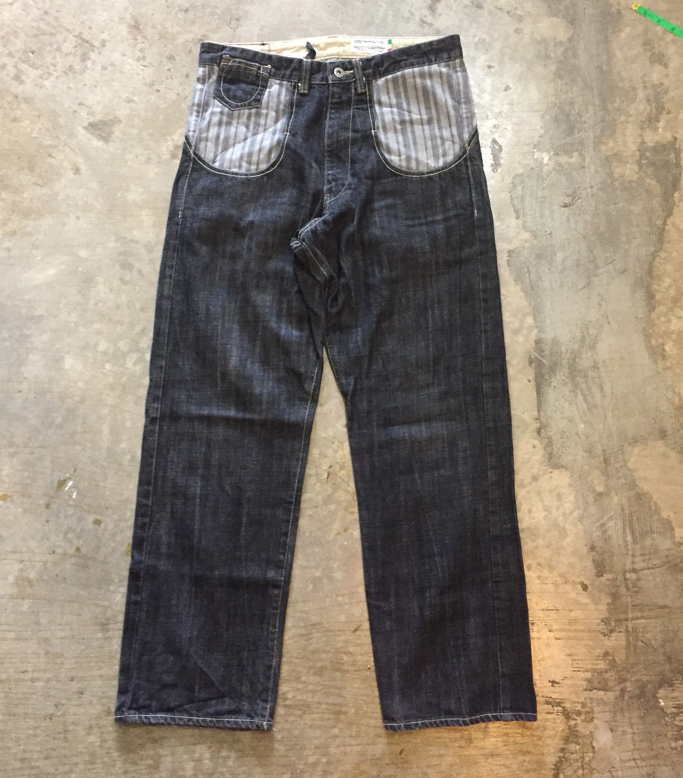 20471120 SCANNER Japan baggy herringbone hybrid pants Size US 32 / EU 48 - 2 Thumbnail