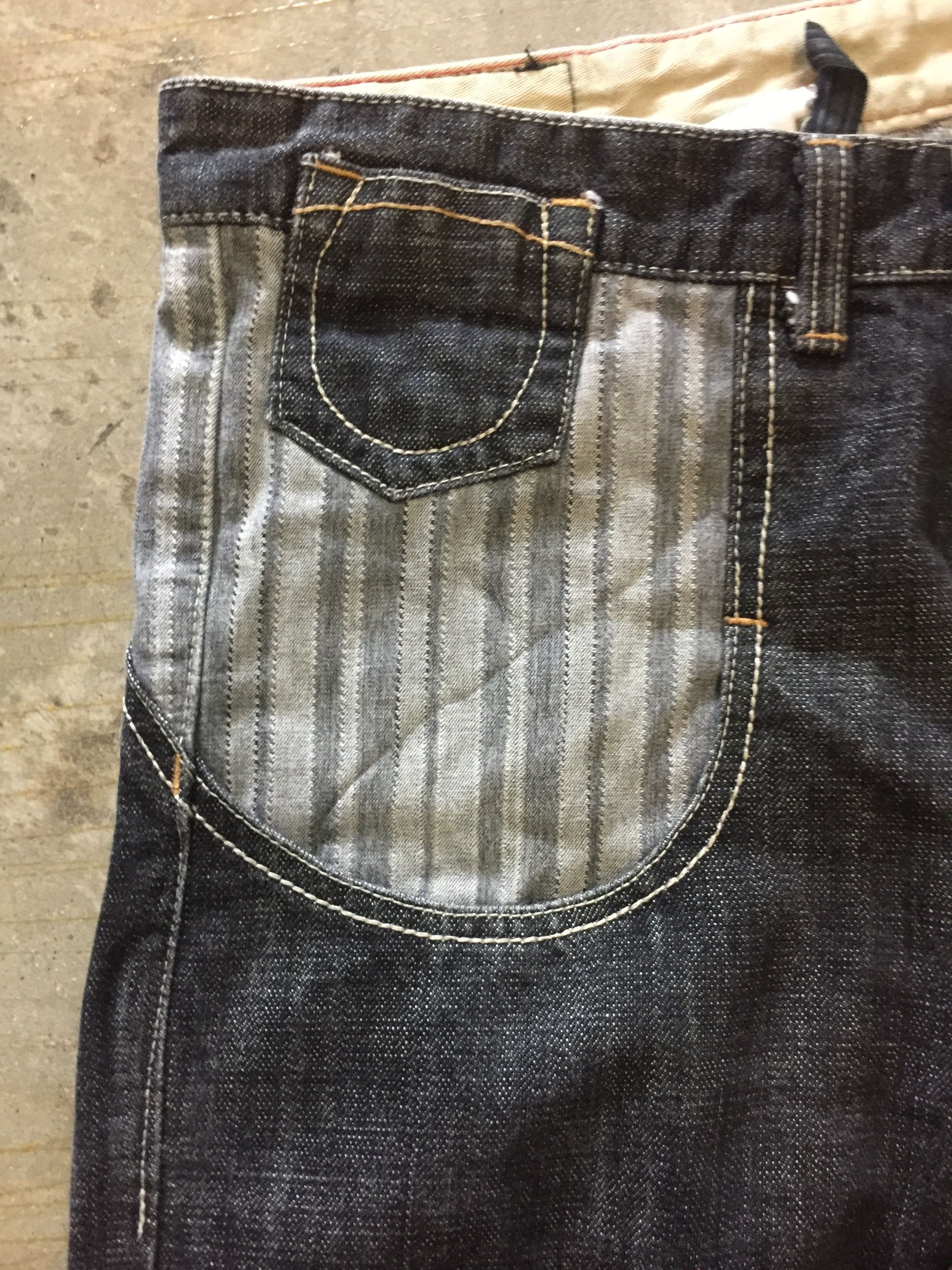 20471120 SCANNER Japan baggy herringbone hybrid pants Size US 32 / EU 48 - 6 Thumbnail