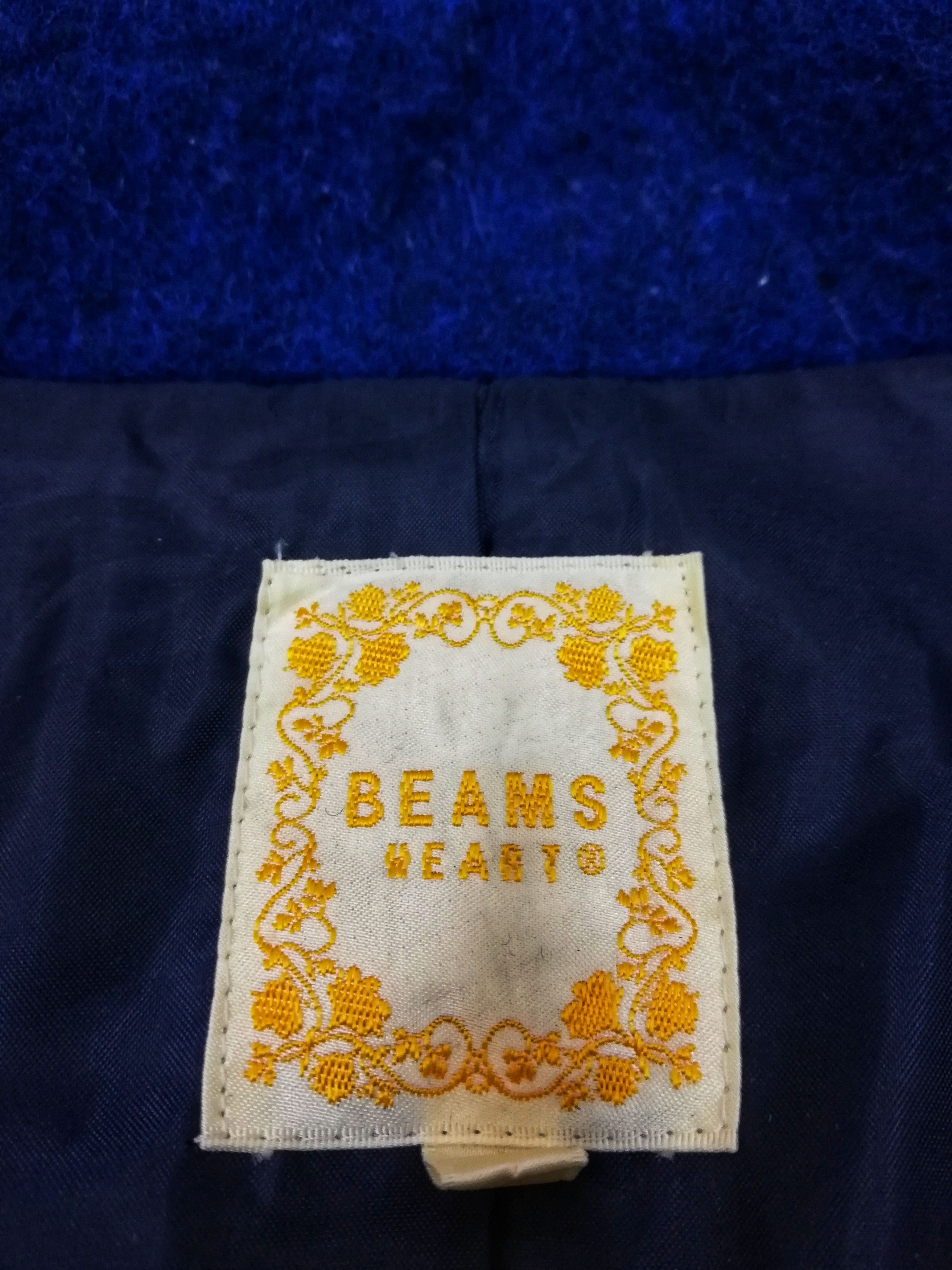 Designer × Japanese Brand 🔥VINTAGE BEAMS HEART BUTTON UP BLUE WOMEN LONG JACKET🔥 Size S / US 4 / IT 40 - 8 Thumbnail