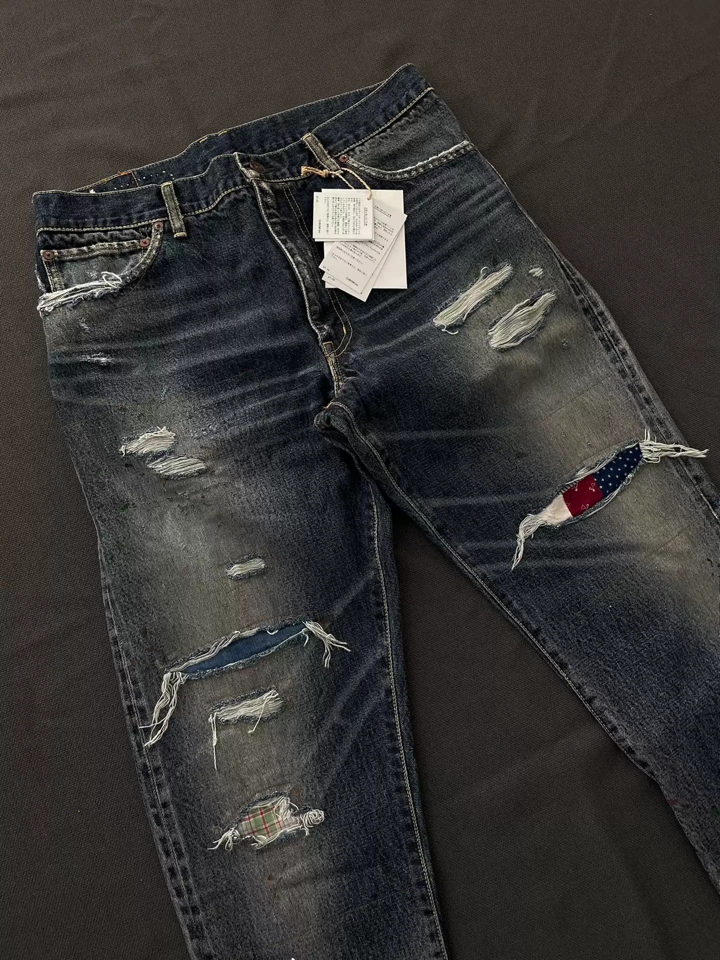 VISVIM SS JOURNEYMAN PANTS TACKED CRASH 21AW