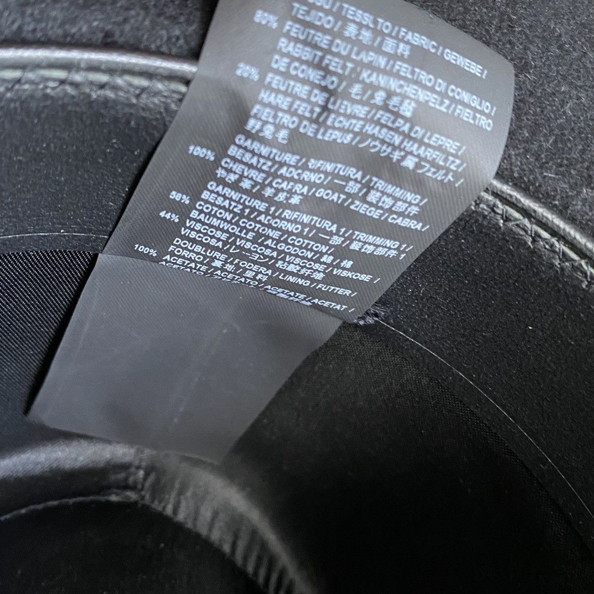 Hedi Slimane × Saint Laurent Paris Saint Laurent Fall 2016 Rabbit Wool Fedora Hat Size ONE SIZE - 13 Thumbnail