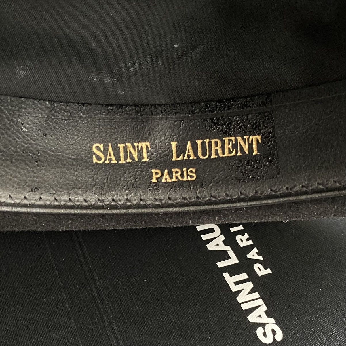Hedi Slimane × Saint Laurent Paris Saint Laurent Fall 2016 Rabbit Wool Fedora Hat Size ONE SIZE - 14 Thumbnail