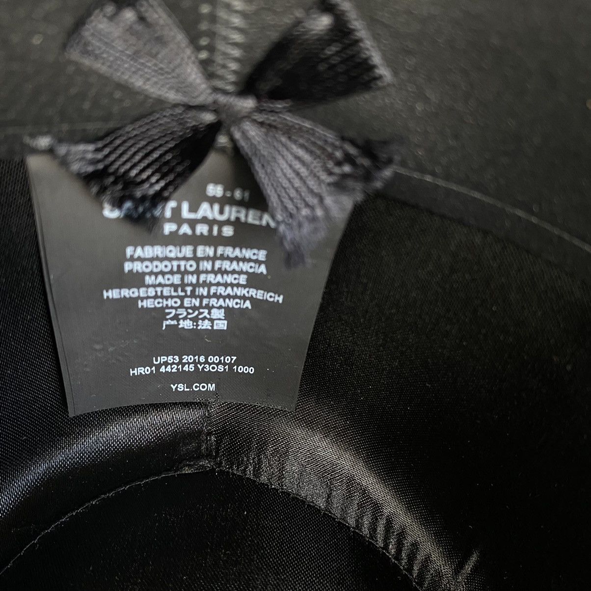 Hedi Slimane × Saint Laurent Paris Saint Laurent Fall 2016 Rabbit Wool Fedora Hat Size ONE SIZE - 12 Thumbnail