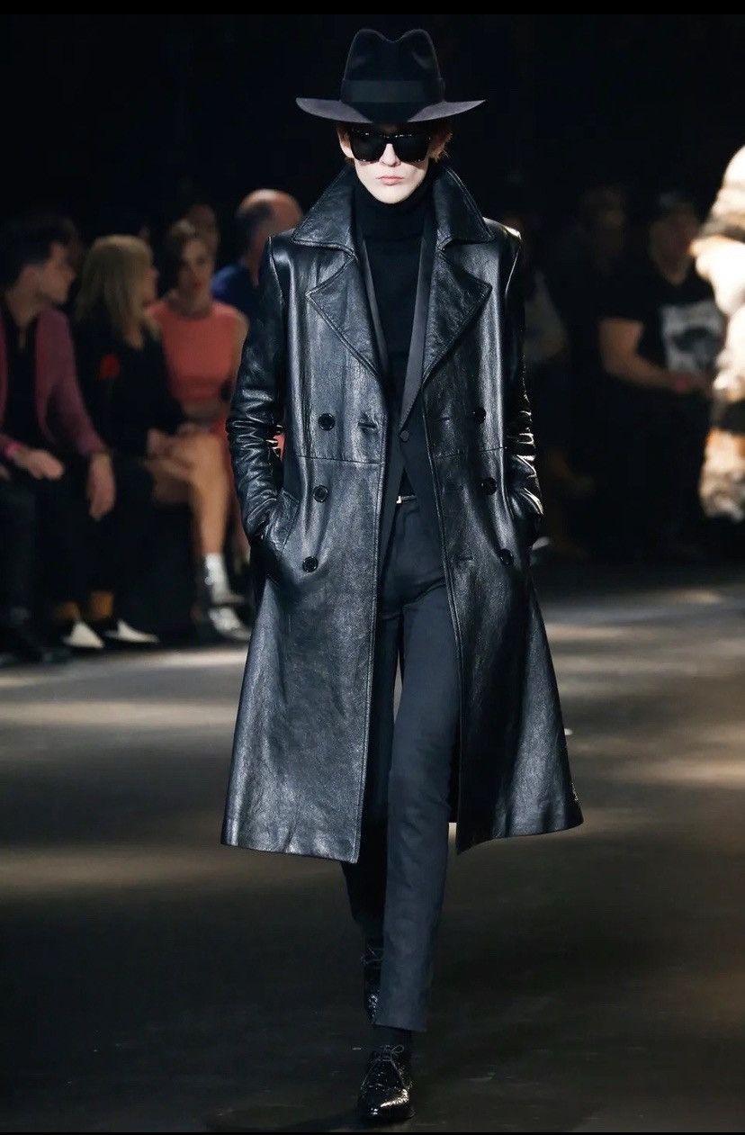 Hedi Slimane × Saint Laurent Paris Saint Laurent Fall 2016 Rabbit Wool Fedora Hat Size ONE SIZE - 1 Thumbnail