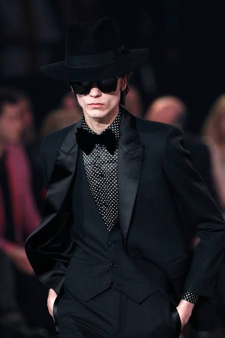 Hedi Slimane × Saint Laurent Paris Saint Laurent Fall 2016 Rabbit Wool Fedora Hat Size ONE SIZE - 3 Thumbnail