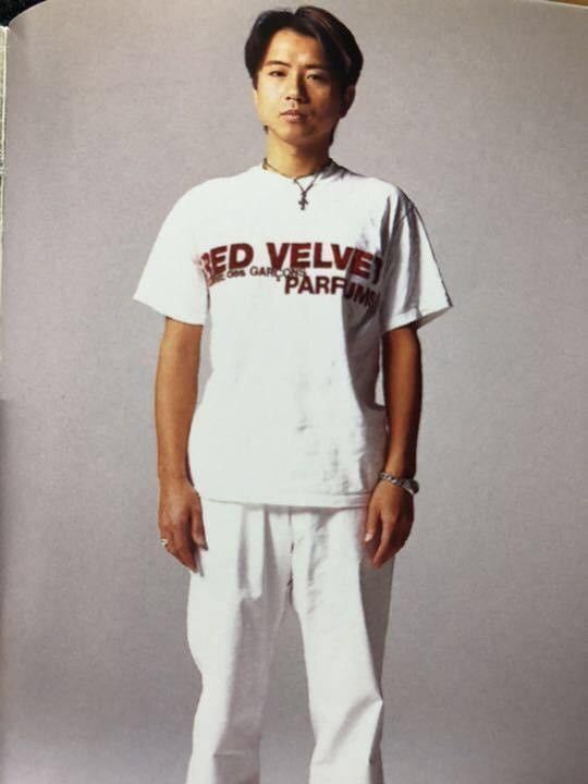 Comme des Garcons Vintage 90s Red Velvet Tshirt Size US M / EU 48-50 / 2 - 1 Thumbnail