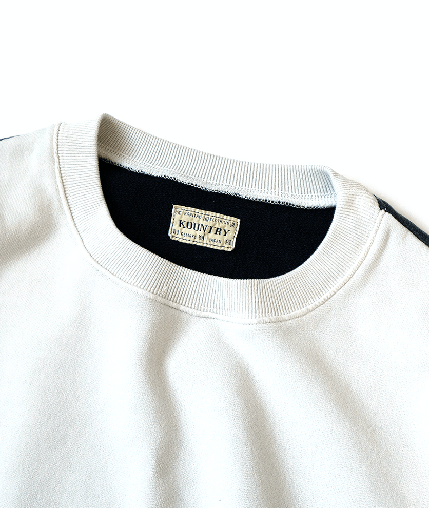 Kapital × Kapital Kountry KAPITAL KOUNTRY Fleece 2TONE BIG sweatshirt (BONE pt) Size US L / EU 52-54 / 3 - 3 Thumbnail
