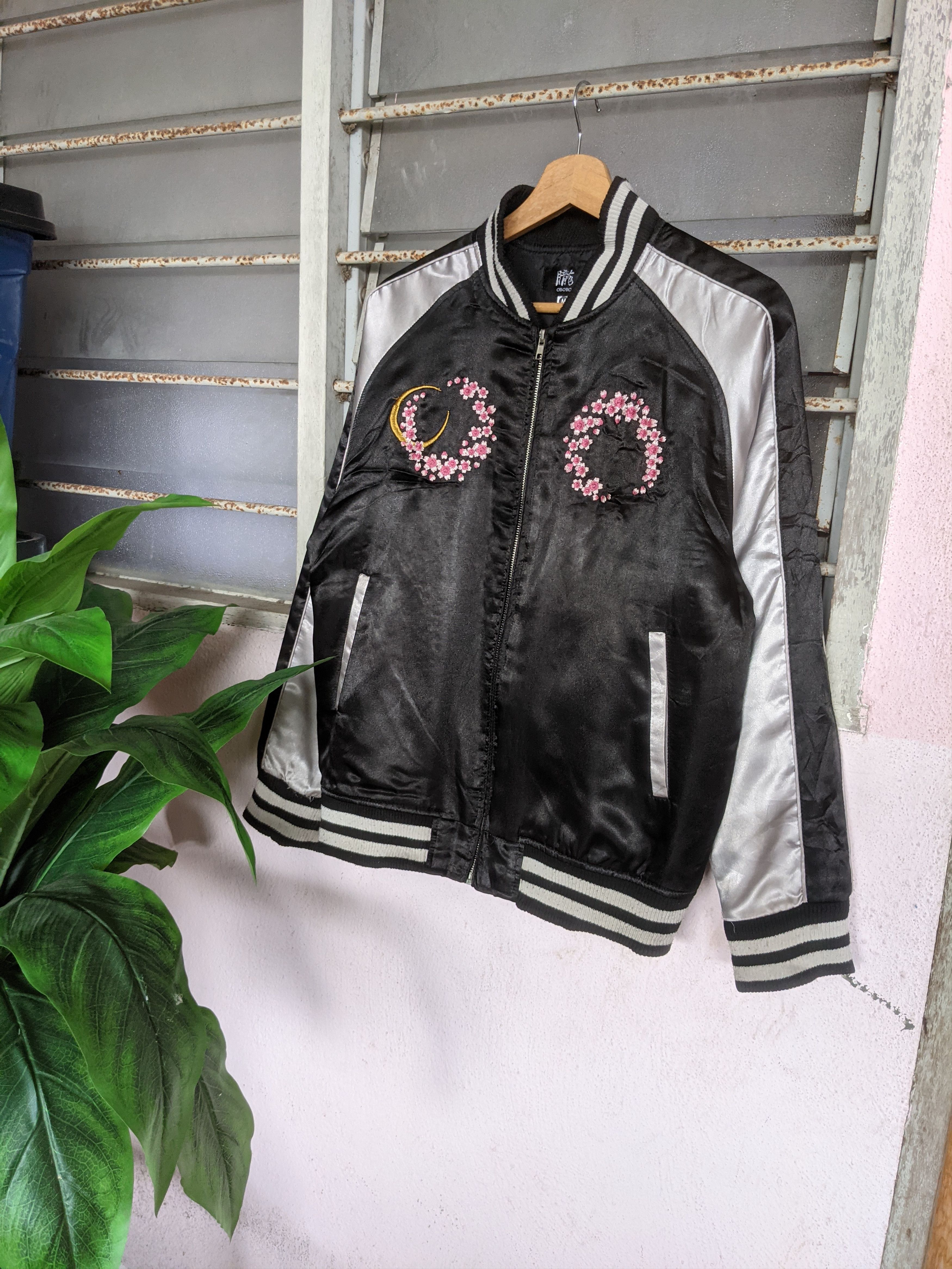 Japanese Brand Japanese Oboro Woven Sakura Satin Jacket Size US M / EU 48-50 / 2 - 2 Thumbnail
