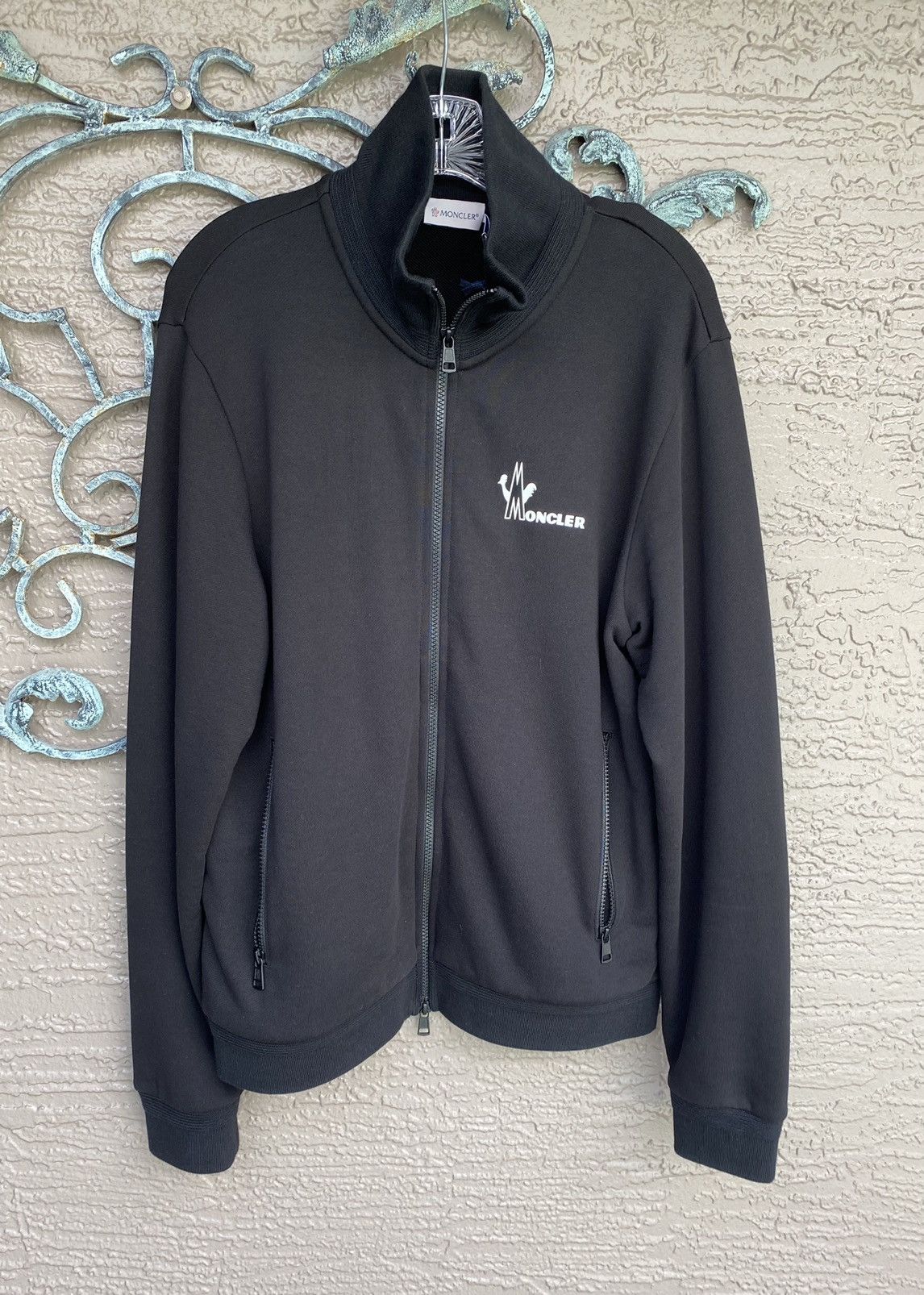 Moncler Moncler Black Maglia Zip-Up Sweater Size US L / EU 52-54 / 3 - 1 Thumbnail