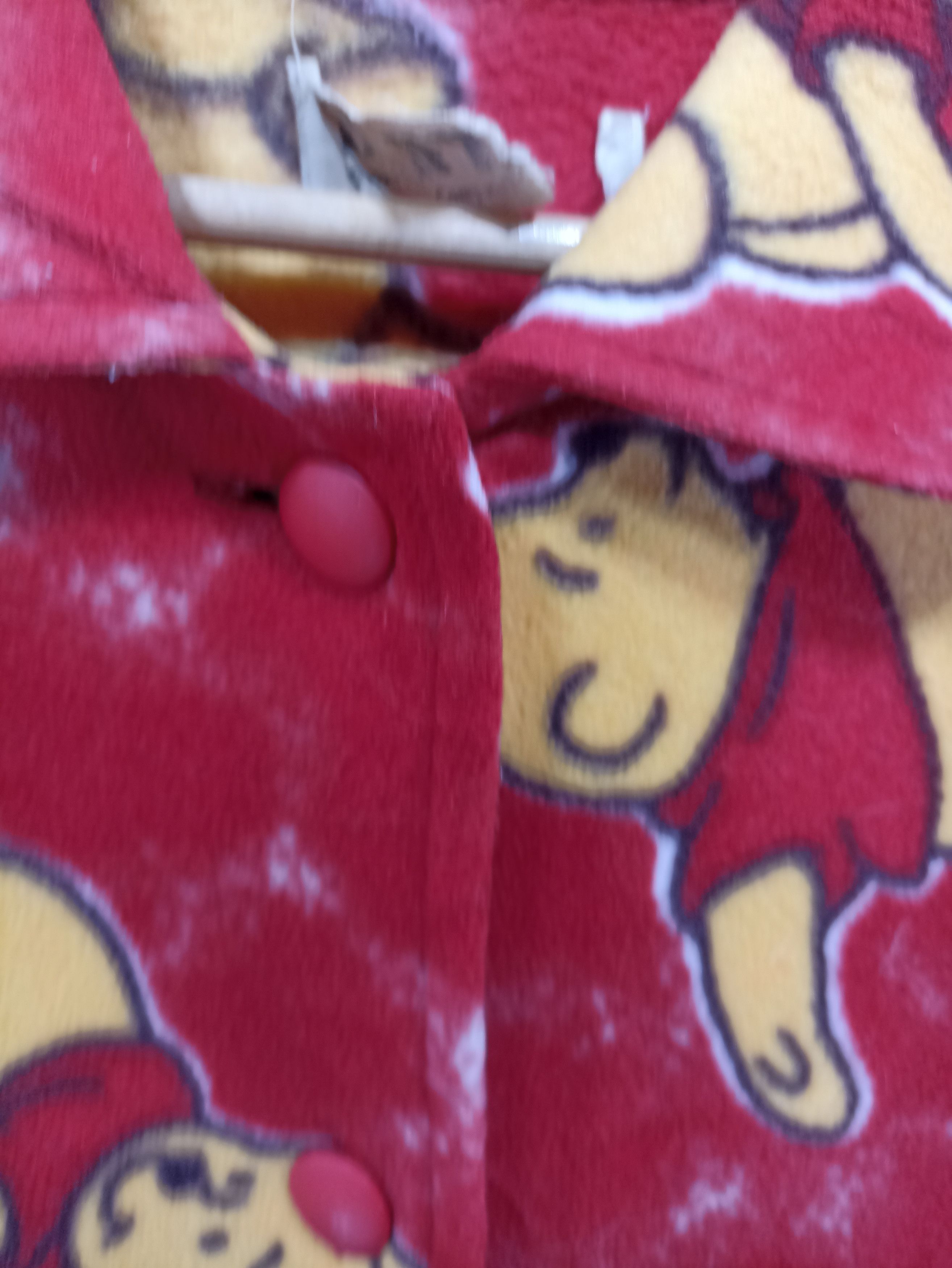 Cartoon Network × Disney × Vintage Vinredtage Erny X Pooh Over Print Button Jacket Fleece Size US M / EU 48-50 / 2 - 2 Thumbnail