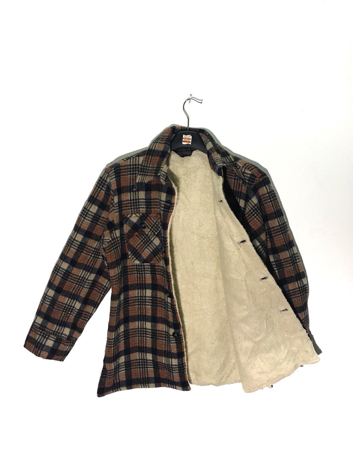 Japanese Brand Japanese Brand Big Sunday Winter Wool Plaid Shirt Size US S / EU 44-46 / 1 - 3 Thumbnail