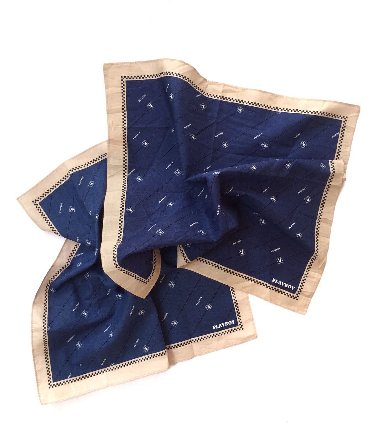Playboy 2 PCS PLAYBOY COTTON BANDANA / HANDKERCHIEF Size ONE SIZE - 1 Thumbnail
