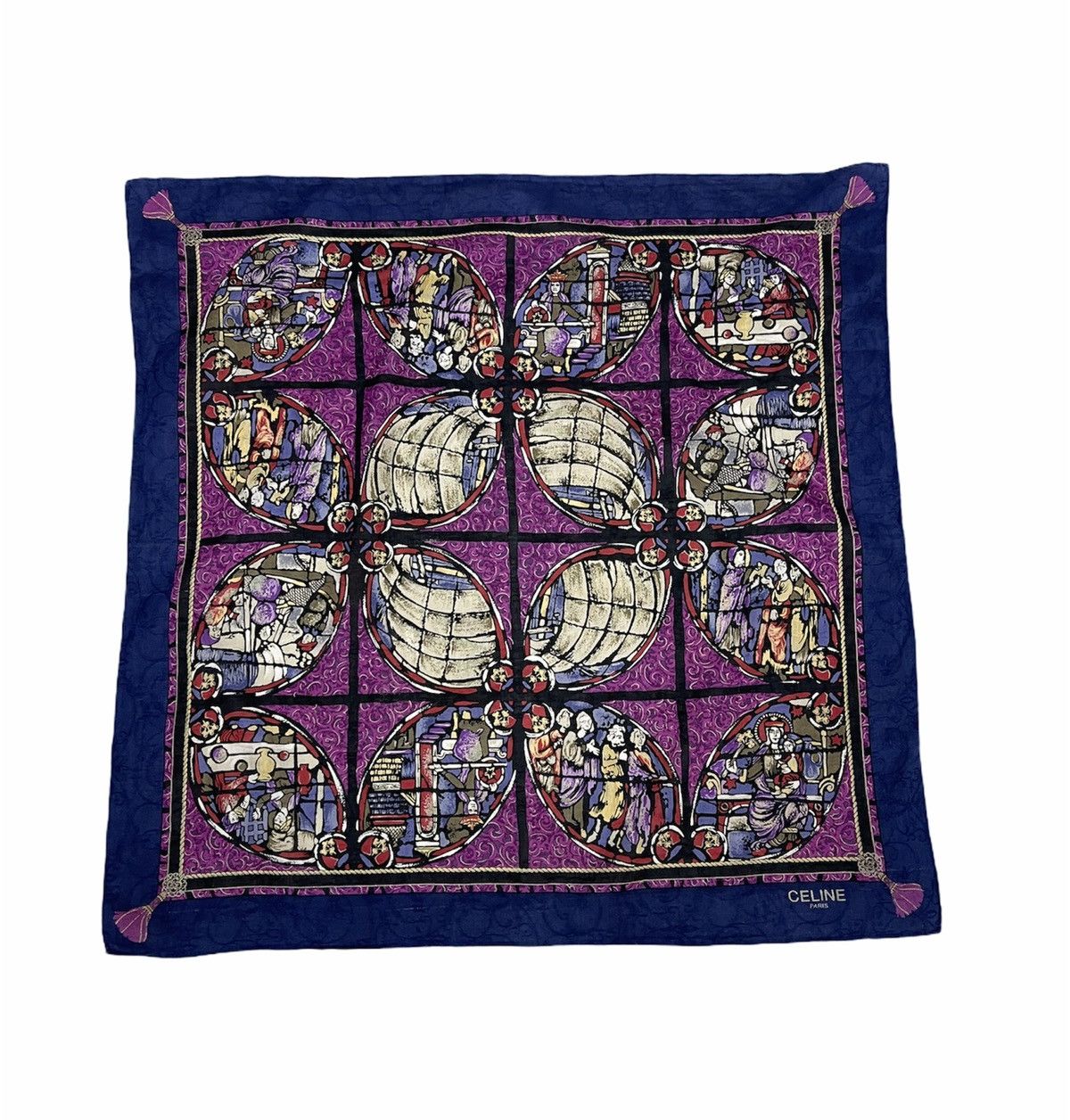 Celine 4 pcs LUXURY CELINE BANDANA / HANDKERCHIEF Size ONE SIZE - 5 Thumbnail