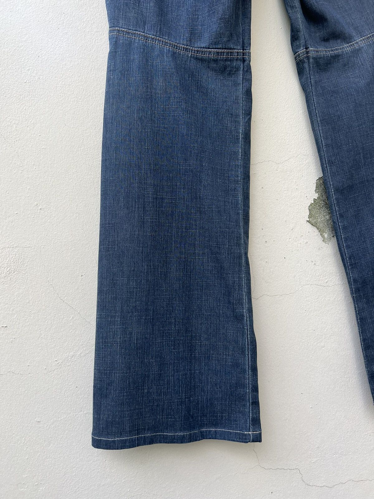 Le Grande Bleu (L.G.B.) Vintage MFG Stretch Fade Denim Flared Jeans Size US 31 - 15 Thumbnail