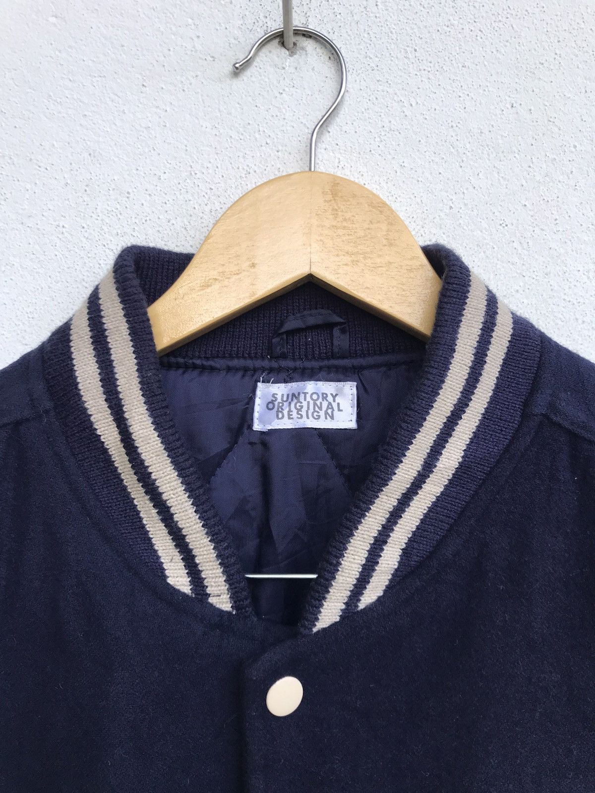 Other Suntory Coffee Boss Synthetic Leather Sleeve Varsity Jacket Size US M / EU 48-50 / 2 - 4 Thumbnail