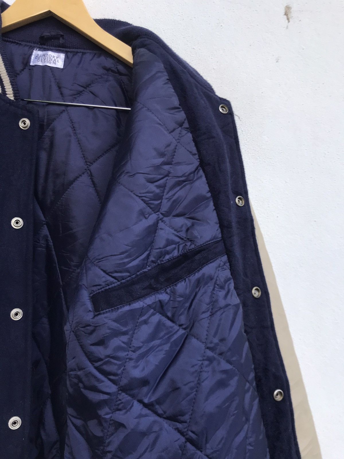Other Suntory Coffee Boss Synthetic Leather Sleeve Varsity Jacket Size US M / EU 48-50 / 2 - 17 Thumbnail