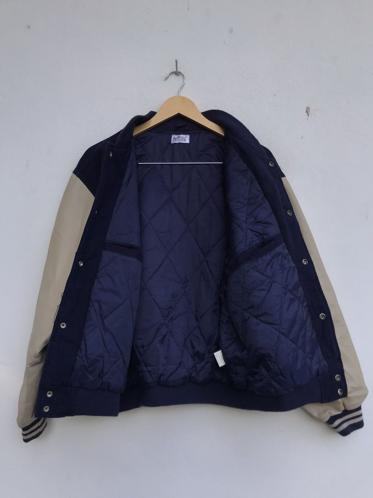 Other Suntory Coffee Boss Synthetic Leather Sleeve Varsity Jacket Size US M / EU 48-50 / 2 - 20 Thumbnail