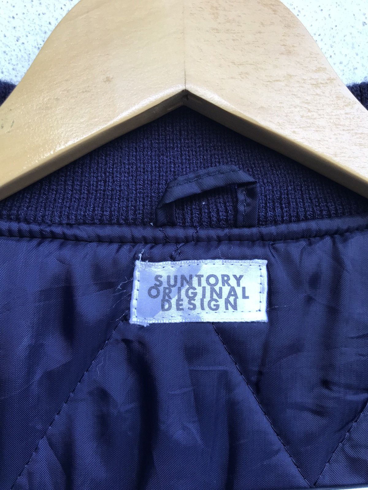 Other Suntory Coffee Boss Synthetic Leather Sleeve Varsity Jacket Size US M / EU 48-50 / 2 - 21 Thumbnail
