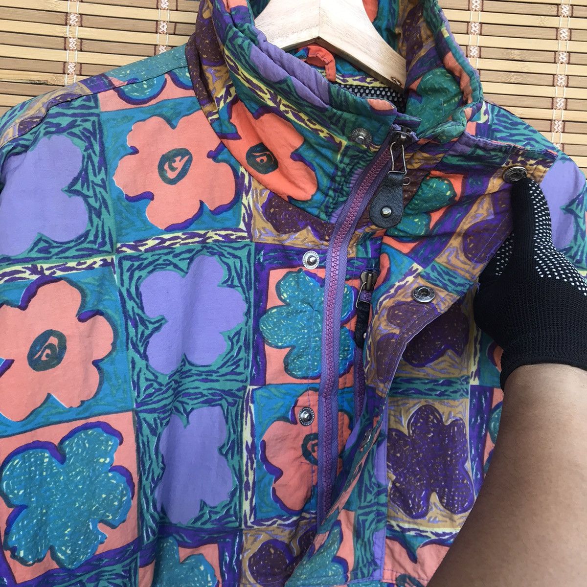 Quicksilver × Vintage Rare Quicksliver Flower anorak vintage jacket S baggy Size US S / EU 44-46 / 1 - 11 Thumbnail