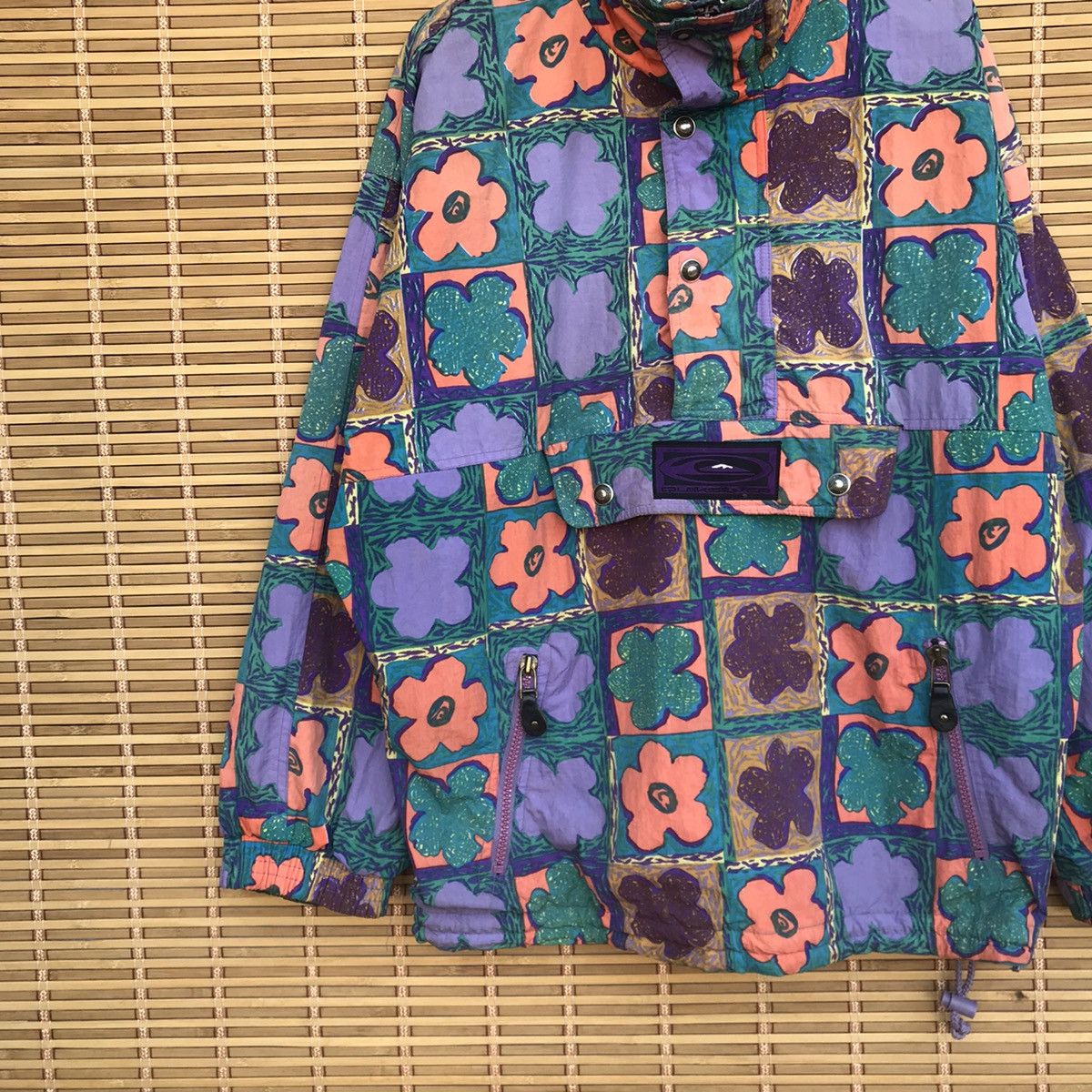 Quicksilver × Vintage Rare Quicksliver Flower anorak vintage jacket S baggy Size US S / EU 44-46 / 1 - 2 Thumbnail