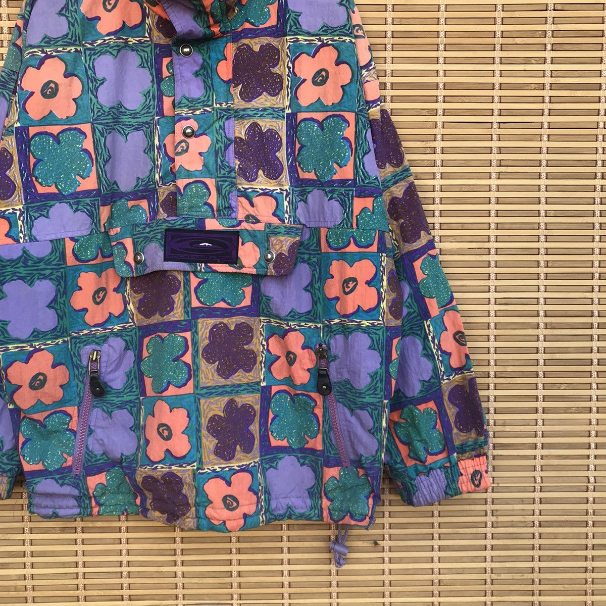 Quicksilver × Vintage Rare Quicksliver Flower anorak vintage jacket S baggy Size US S / EU 44-46 / 1 - 3 Thumbnail