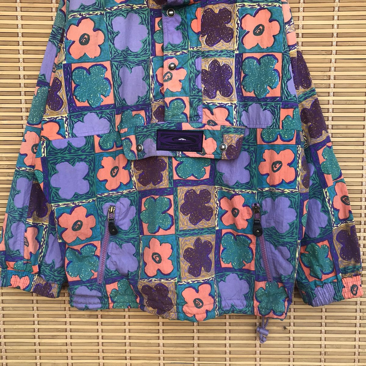 Quicksilver × Vintage Rare Quicksliver Flower anorak vintage jacket S baggy Size US S / EU 44-46 / 1 - 5 Thumbnail