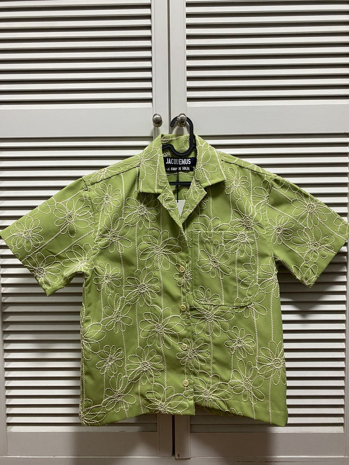 Jacquemus Jacquemus orange Le Raphia La Chemise Jean Shirt | Grailed