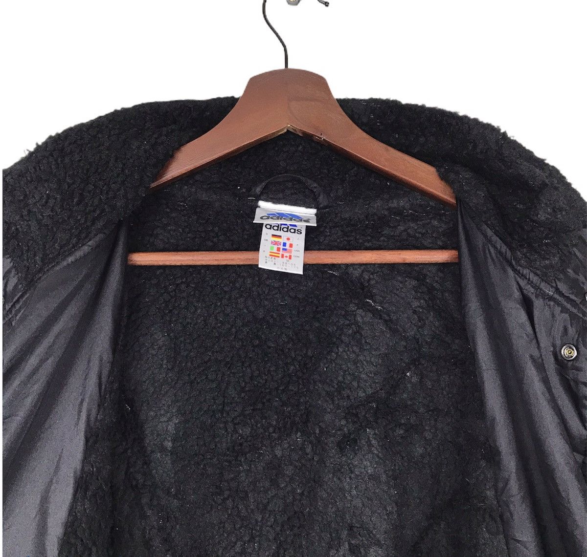 Adidas × Vintage Vintage Adidas long jacket sherpa lined scovill buttom Size US M / EU 48-50 / 2 - 5 Thumbnail