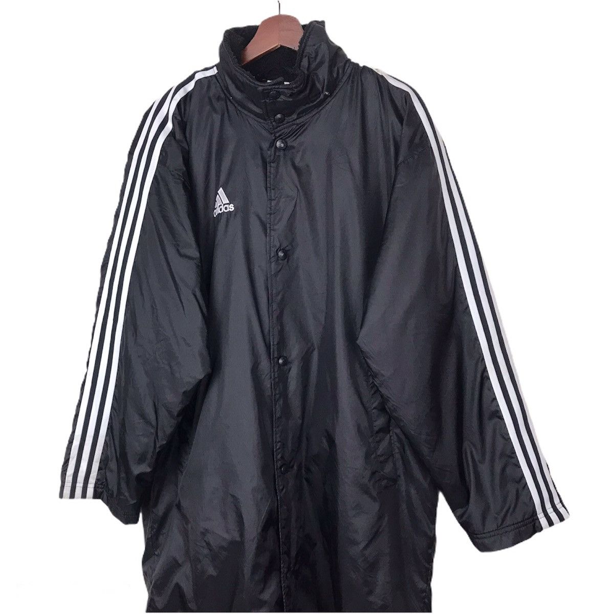 Adidas × Vintage Vintage Adidas long jacket sherpa lined scovill buttom Size US M / EU 48-50 / 2 - 2 Thumbnail