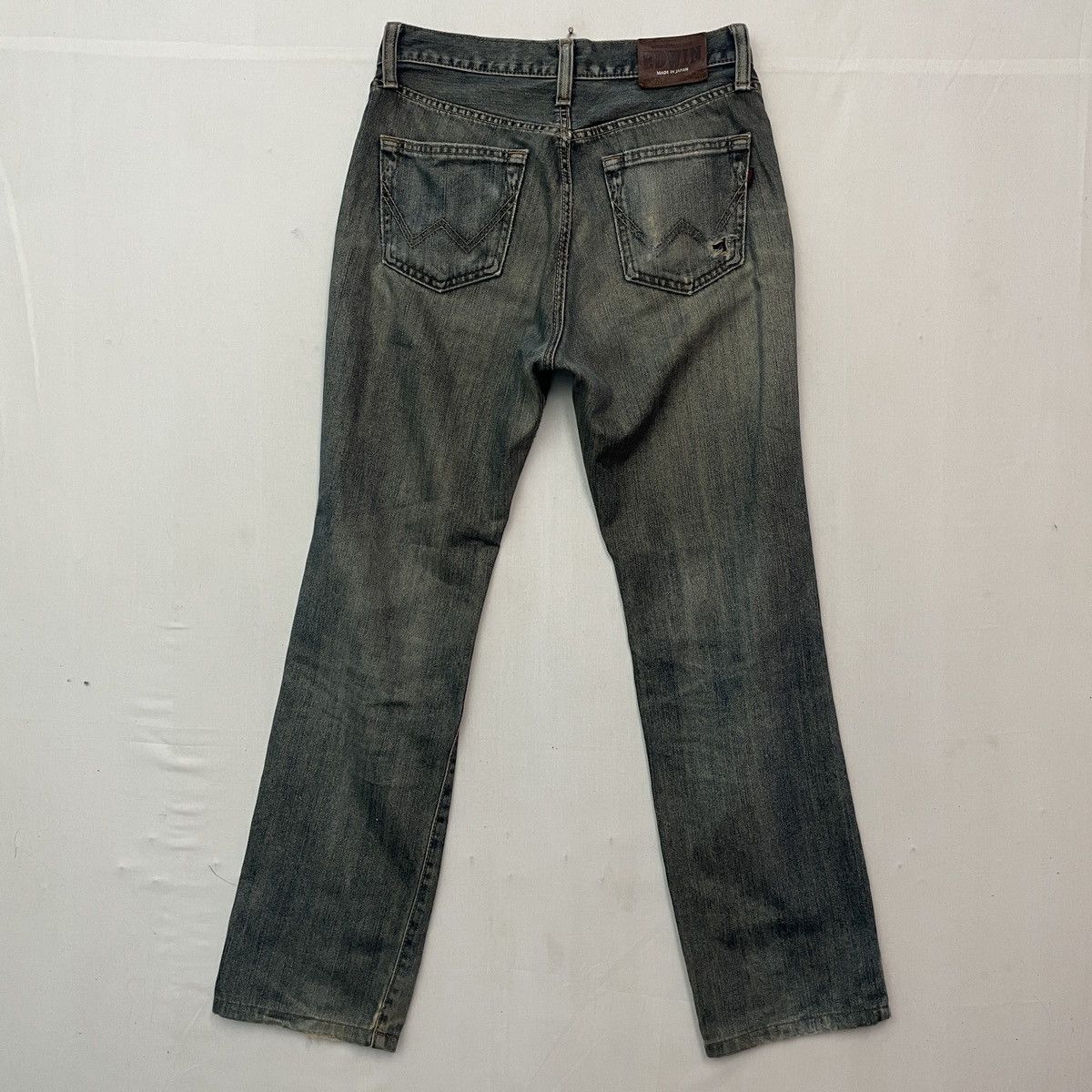 Japanese Brand Vintage Japanese Rusty Wash Denim Pants Made in Japan W29 Size US 29 - 13 Thumbnail