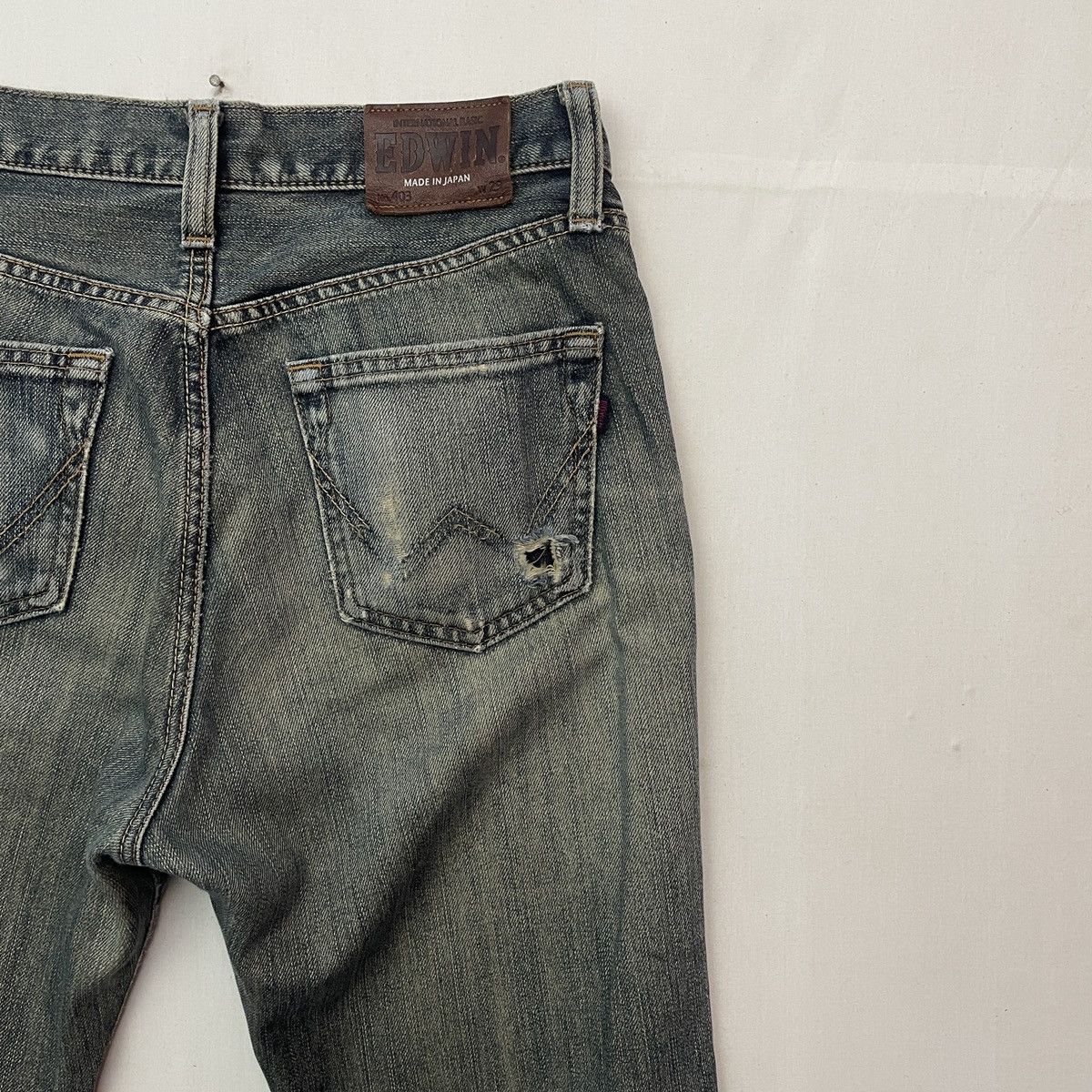 Japanese Brand Vintage Japanese Rusty Wash Denim Pants Made in Japan W29 Size US 29 - 10 Thumbnail