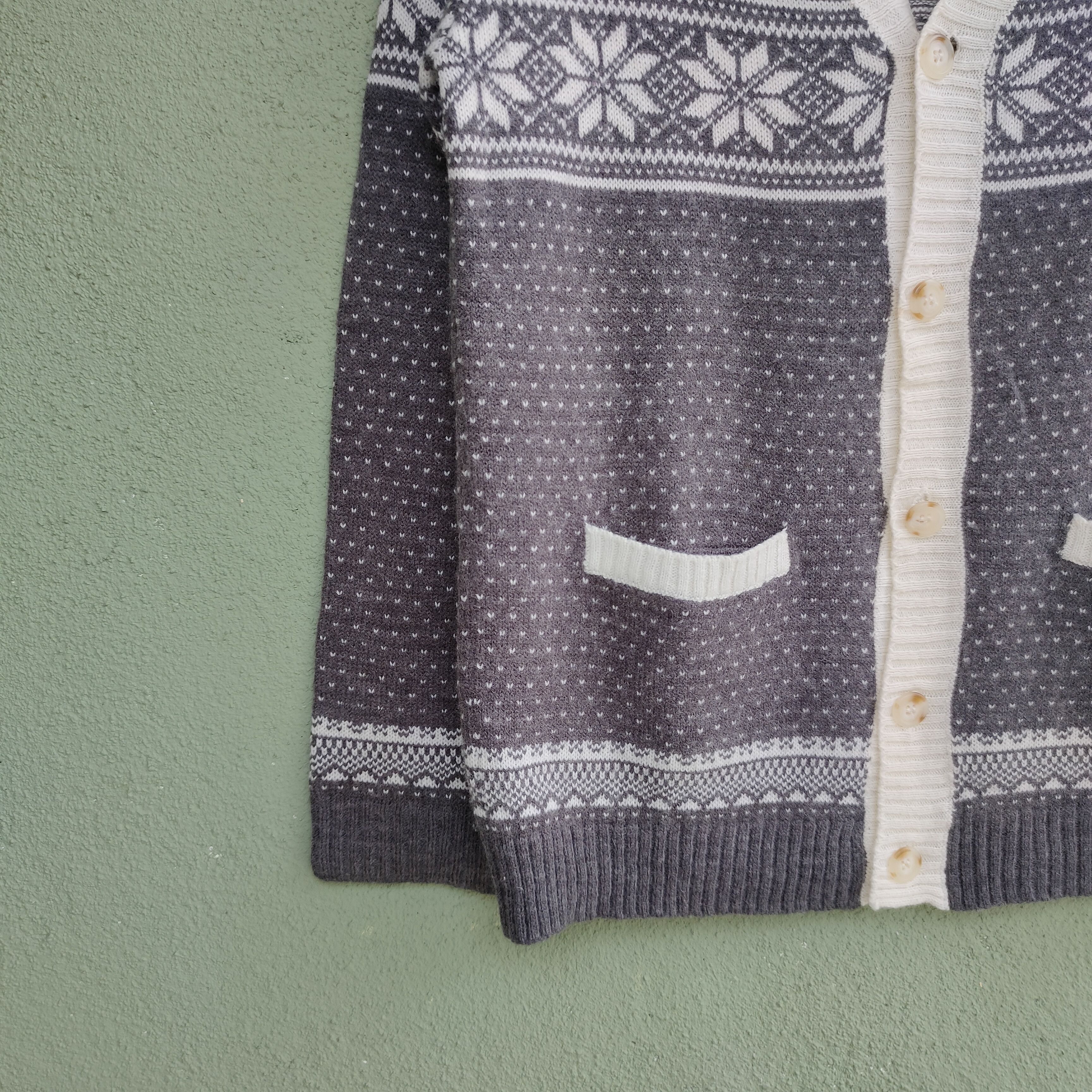 Aran Isles Knitwear Vintage MEN’S MELROSE Full Print Cardigan Knitwear Size US M / EU 48-50 / 2 - 4 Thumbnail