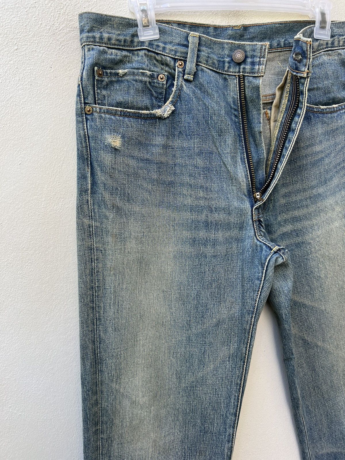 Levi's Vintage Clothing VTG 2002 LVC Levi’s 517 Big E Mud Wash Denim Flared Jeans Size US 32 / EU 48 - 8 Thumbnail