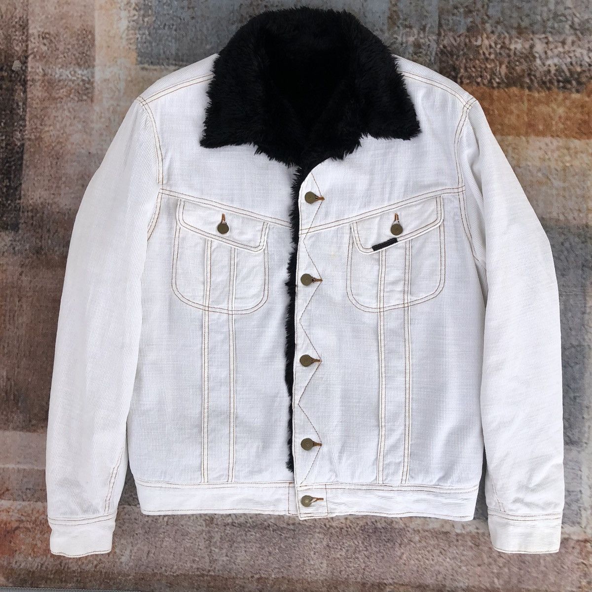 Chevignon CHEVIGNON Trucker Corduroy Fur Lining Inside Size US L / EU 52-54 / 3 - 1 Thumbnail