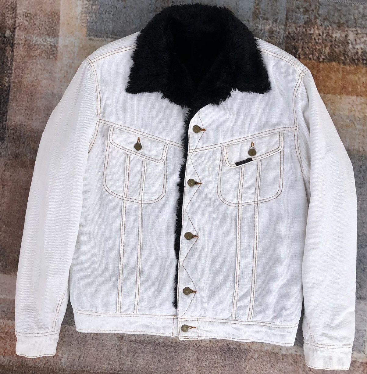 Chevignon CHEVIGNON Trucker Corduroy Fur Lining Inside Size US L / EU 52-54 / 3 - 2 Thumbnail