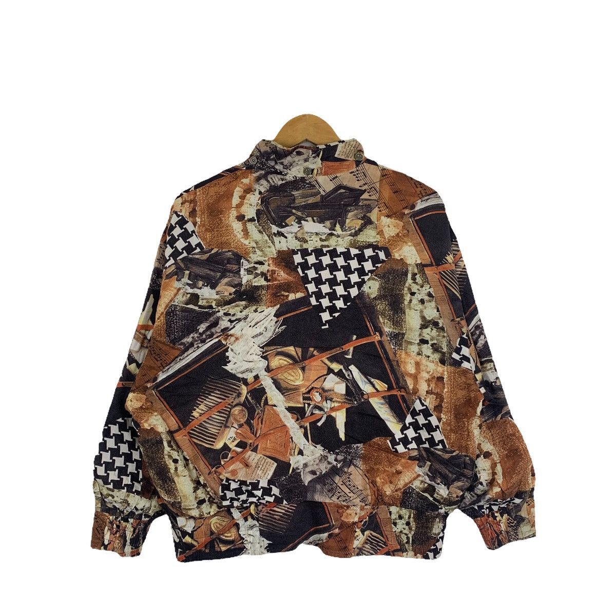 Vintage Franco V.Paoloni Milano Italy Design Bomber Jacket Size XL / US 12-14 / IT 48-50 - 2 Thumbnail