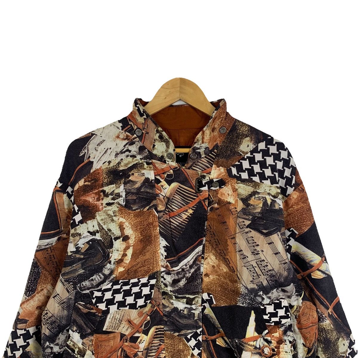 Vintage Franco V.Paoloni Milano Italy Design Bomber Jacket Size XL / US 12-14 / IT 48-50 - 5 Thumbnail