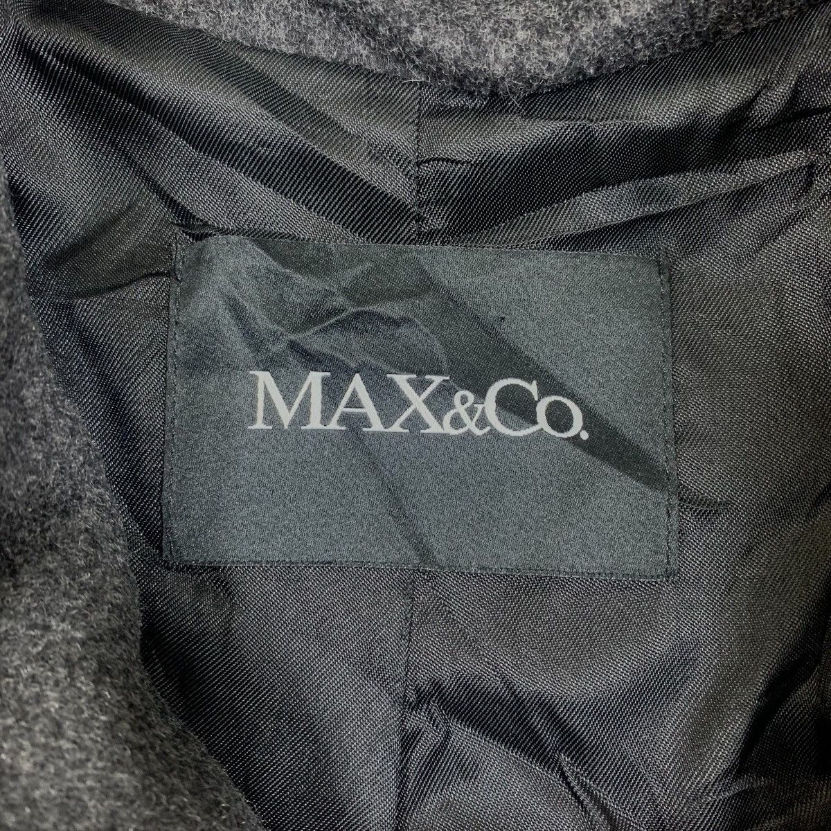Max Mara × Vintage MAX & CO Max Mara Italian Design Wool Hoodie Peacoats Jacket Size M / US 6-8 / IT 42-44 - 6 Thumbnail
