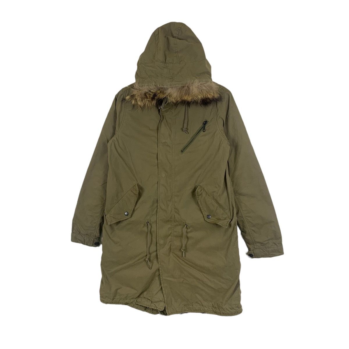 Schott × Vintage SCHOTT NYC Army Design Hoodie Parkas Long Coats Jacket Size US M / EU 48-50 / 2 - 4 Thumbnail