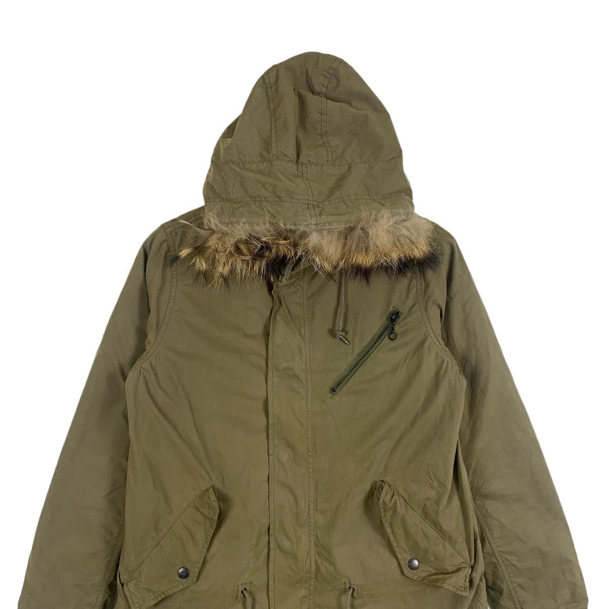 Schott × Vintage SCHOTT NYC Army Design Hoodie Parkas Long Coats Jacket Size US M / EU 48-50 / 2 - 5 Thumbnail