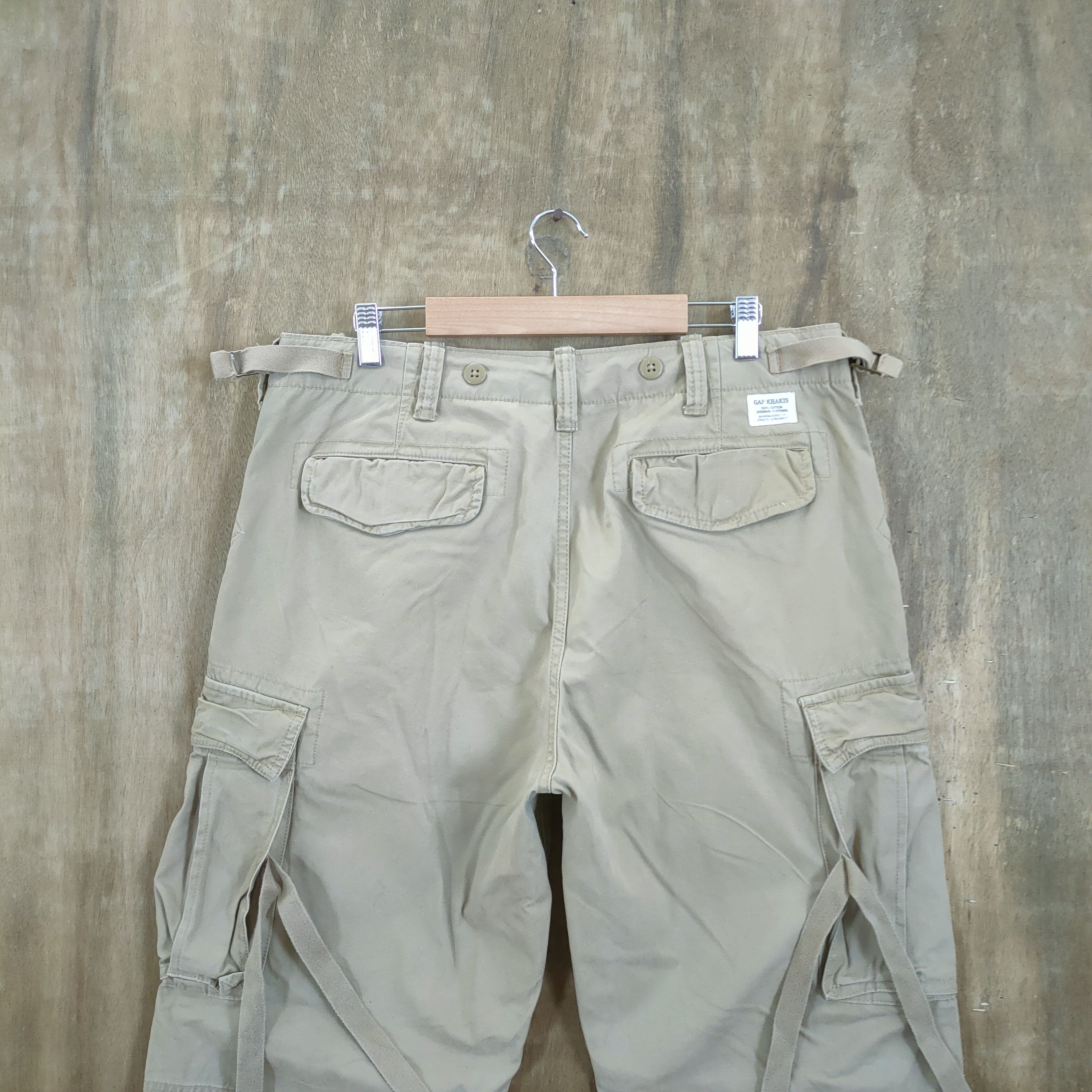 Japanese Brand GAP BAGGY BONDAGE CARGO PANTS Size US 33 - 10 Thumbnail
