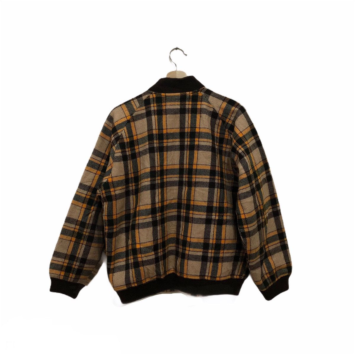 Japanese Brand Bomber Wool Jacket Tartan Design Baronvon Size US L / EU 52-54 / 3 - 2 Thumbnail